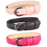 Fashion Woman Faux Leather Metal Buckle Belt Strap For Jeans Dress Multicolor Nhpo134209 main image 1