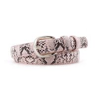 Fashion Woman Faux Leather Metal Buckle Snake Belt Belt For Jeans Multicolor Nhpo134210 main image 14