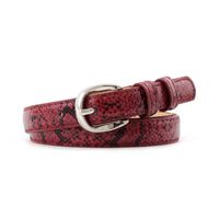 Fashion Woman Faux Leather Metal Buckle Snake Belt Belt For Jeans Multicolor Nhpo134210 main image 15