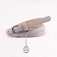 Fashion Woman Faux Leather Metal Buckle Thin Belt Strap Pendant For Jeans Multicolor Nhpo134220 main image 9
