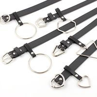 Fashion Woman Faux Leather Metal Triangle Buckle Belt Strap For Jeans Dress Multicolor Nhpo134221 main image 2