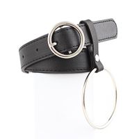 Fashion Woman Faux Leather Metal Triangle Buckle Belt Strap For Jeans Dress Multicolor Nhpo134221 main image 3