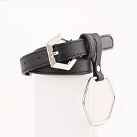 Fashion Woman Faux Leather Metal Triangle Buckle Belt Strap For Jeans Dress Multicolor Nhpo134221 main image 9