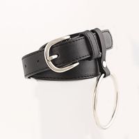 Fashion Woman Faux Leather Metal Triangle Buckle Belt Strap For Jeans Dress Multicolor Nhpo134221 main image 11