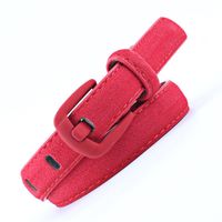 Fashion Woman Velvet Metal Wide Buckle Belt Strap For Jeans Multicolor Nhpo134224 main image 2