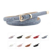 Fashion Woman Snake Metal Buckle Thin Belt Strap For Jeans Multicolor Nhpo134230 main image 3