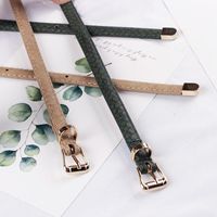 Fashion Woman Snake Metal Buckle Thin Belt Strap For Jeans Multicolor Nhpo134230 main image 4