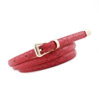 Fashion Woman Snake Metal Buckle Thin Belt Strap For Jeans Multicolor Nhpo134230 main image 11