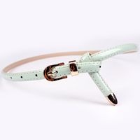 Fashion Woman Faux Leather Metal Buckle Thin Belt Strap For Jeans Dress Multicolor Nhpo134237 main image 23