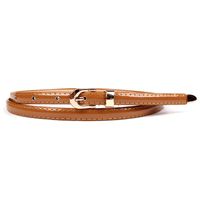 Fashion Woman Faux Leather Metal Buckle Thin Belt Strap For Jeans Dress Multicolor Nhpo134237 main image 22