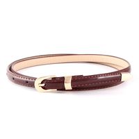 Fashion Woman Faux Leather Metal Buckle Thin Belt Strap For Jeans Dress Multicolor Nhpo134237 main image 15