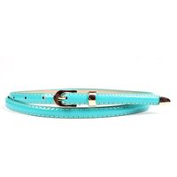 Fashion Woman Faux Leather Metal Buckle Thin Belt Strap For Jeans Dress Multicolor Nhpo134237 main image 13