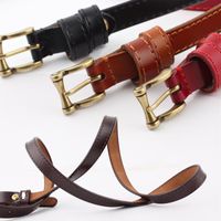 Fashion Woman Genuine Leather Metal Buckle Belt Strap For Jeans Multicolor Nhpo134246 main image 6
