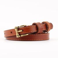 Fashion Woman Genuine Leather Metal Buckle Belt Strap For Jeans Multicolor Nhpo134246 main image 11