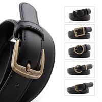 Fashion Woman Alloy Round Square Buckle Belt Strap For Jeans Multicolor Nhpo134249 main image 1