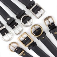 Fashion Woman Alloy Round Square Buckle Belt Strap For Jeans Multicolor Nhpo134249 main image 4
