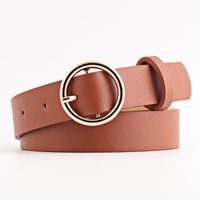 Fashion Woman Imitation Leather Pin Buckle Belt Strap For Jeans Multicolor Nhpo134263 main image 19