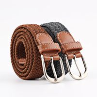 Fashion Woman Elastic Braided Pin Buckle Belt Strap For Jeans Multicolor Nhpo134266 main image 1