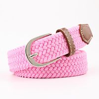 Fashion Woman Elastic Braided Pin Buckle Belt Strap For Jeans Multicolor Nhpo134266 main image 21