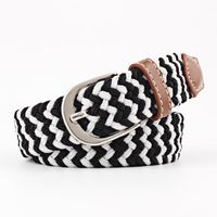 Fashion Woman Elastic Braided Pin Buckle Belt Strap For Jeans Multicolor Nhpo134266 main image 14
