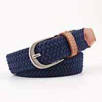 Fashion Woman Elastic Braided Pin Buckle Belt Strap For Jeans Multicolor Nhpo134266 main image 13