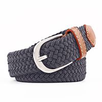 Fashion Woman Elastic Braided Pin Buckle Belt Strap For Jeans Multicolor Nhpo134266 main image 12