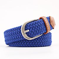 Fashion Woman Elastic Braided Pin Buckle Belt Strap For Jeans Multicolor Nhpo134266 main image 11