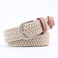 Fashion Woman Elastic Braided Pin Buckle Belt Strap For Jeans Multicolor Nhpo134266 main image 10