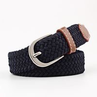 Fashion Woman Elastic Braided Pin Buckle Belt Strap For Jeans Multicolor Nhpo134266 main image 7