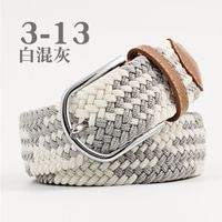 Fashion Unisex Elastic Braided Pin Buckle Belt Strap For Jeans Multicolor Nhpo134268 main image 18