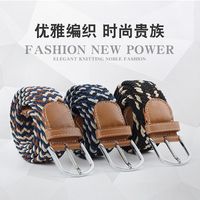 Fashion Woman Elastic Braided Pin Buckle Belt Strap For Jeans Skirt Multicolor Nhpo134269 main image 25