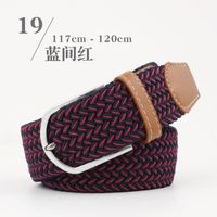 Fashion Woman Elastic Braided Pin Buckle Belt Strap For Jeans Skirt Multicolor Nhpo134269 main image 36