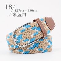 Fashion Woman Elastic Braided Pin Buckle Belt Strap For Jeans Skirt Multicolor Nhpo134269 main image 18