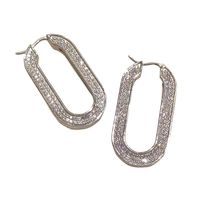 Fashion Rhinestone O-geometry Earrings (single) Nhnt134362 main image 6