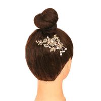 Usine Directe Croix-frontière E-commerce Approvisionnement Approvisionnement Direct De Cheveux De Mariée Peigne De Cheveux De Mariage Accessoires Simple Strass Fleurs Cheveux Peigne main image 3