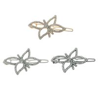 Fabrik Direkt Verkauf Europäische Und Amerikanische Grenz Überschreitende Großhandels Versorgung Einfache Neue Haarschmuck Hohle Lotus Diamant Haarnadel Seiten Clip Frauen main image 2