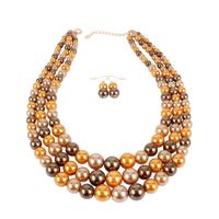Fashion Multi-color Handmade Imitation Beads Multi-layer Necklace Nhct134439 main image 5