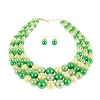 Fashion Multi-color Handmade Imitation Beads Multi-layer Necklace Nhct134439 main image 4