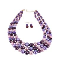 Fashion Multi-color Handmade Imitation Beads Multi-layer Necklace Nhct134439 main image 6