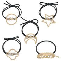 Fashion Beads Geometric Round Star Leaf Alloy Hair Accessories Nhhn134497 main image 1