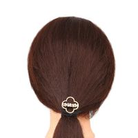 Ventes Directes D'usine Européen Et Américain Nouvel Alliage Cheveux Accessoires Géométrique Ronde Étoile Feuille De Mode Perle Corde De Cheveux En Gros main image 4