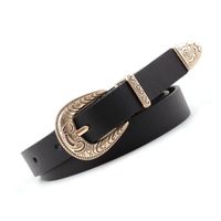 Fashion Retro Woman Leather Metal Buckle Belt Strap For Dress Jeans Nhpo134118 sku image 2
