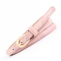 Fashion Woman Faux Leather Metal Buckle Thin Belt Strap For Jeans Dress Multicolor Nhpo134166 sku image 5
