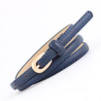 Fashion Woman Faux Leather Metal Buckle Thin Belt Strap For Jeans Dress Multicolor Nhpo134166 sku image 7