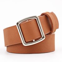 Fashion Woman Imitation Leather Smooth Buckle Belt Strap For Jeans Dress Multicolor Nhpo134178 sku image 6