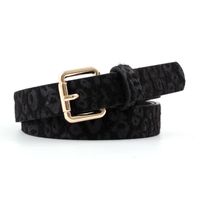 Fashion Woman Imitation Leather Leopard Metal Buckle Belt Strap For Jeans Dress Multicolor Nhpo134184 sku image 1