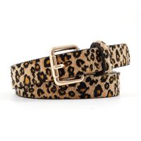 Fashion Woman Imitation Leather Leopard Metal Buckle Belt Strap For Jeans Dress Multicolor Nhpo134184 sku image 2