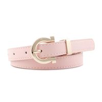 Fashion Woman Faux Leather Metal Buckle Thin Belt Strap For Jeans Dress Candy Color Nhpo134194 sku image 6