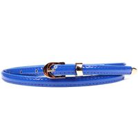 Fashion Woman Faux Leather Metal Buckle Thin Belt Strap For Jeans Dress Multicolor Nhpo134237 sku image 8