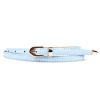 Fashion Woman Faux Leather Metal Buckle Thin Belt Strap For Jeans Dress Multicolor Nhpo134237 sku image 16